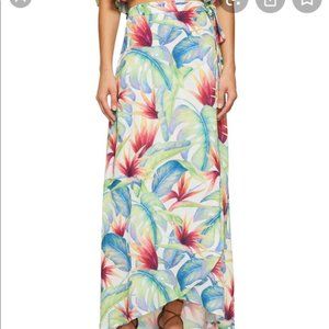 Show me Your Mumu Palm Flings Wrap skirt NWOT
